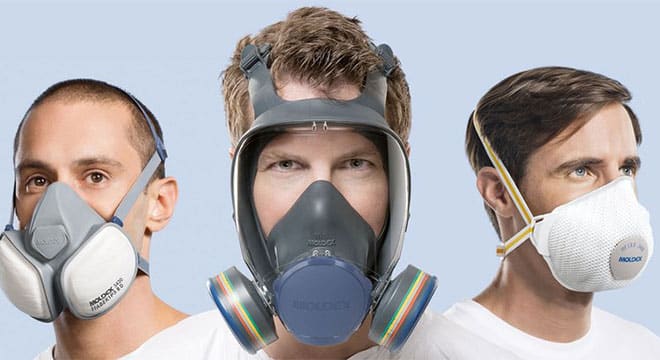 انواع ماسک فیلتر دار صنعتی