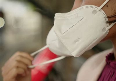 نحوه قرار دادن ماسک N95 روی صورت